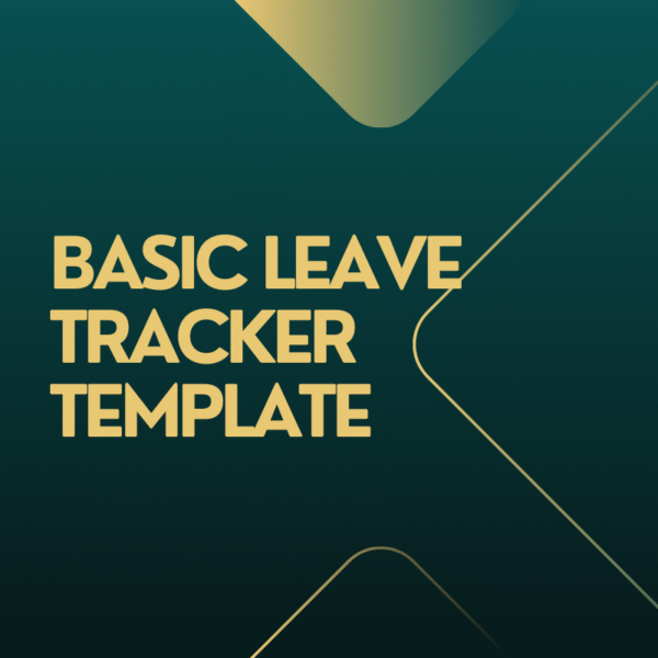 Basic Leave Tracker Template