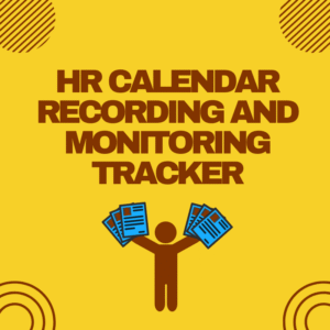 HR CALENDAR RECORDING AND MONITORING TRACKER